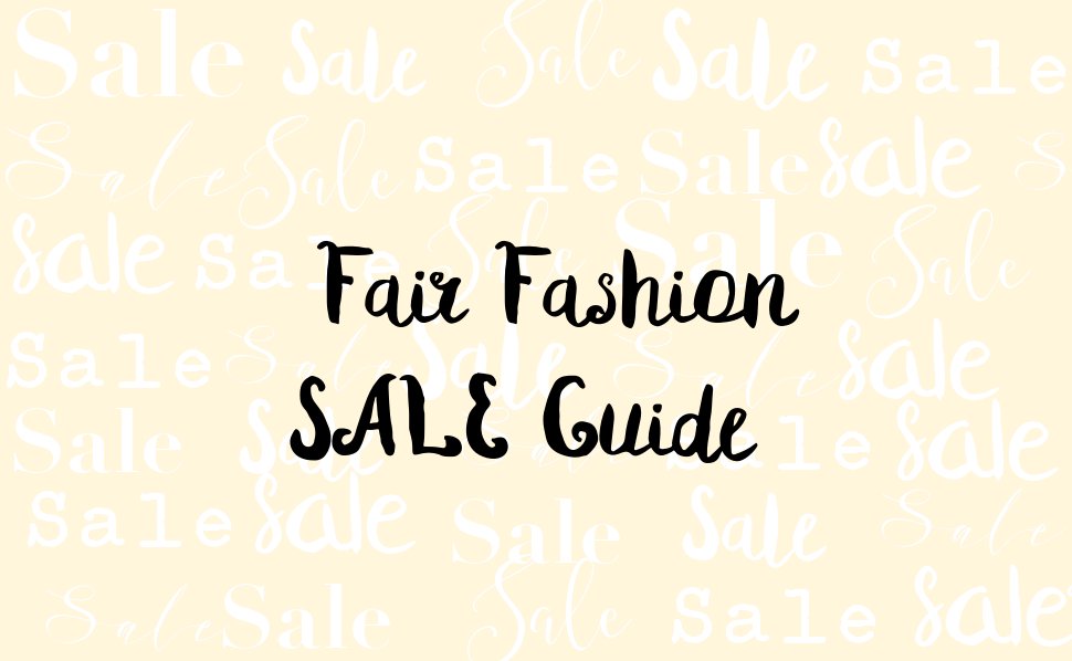 fair fashion sale guide- vanillaholica